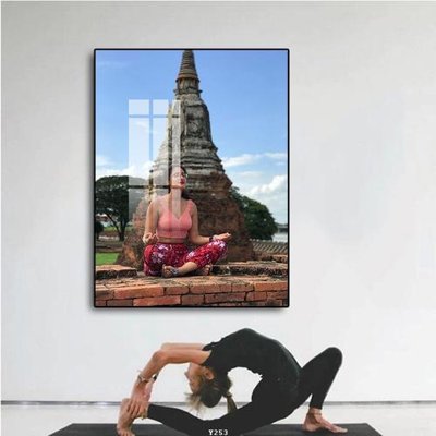 File gốc File tranh treo phòng tập yoga Y253 (in mica) trang trí