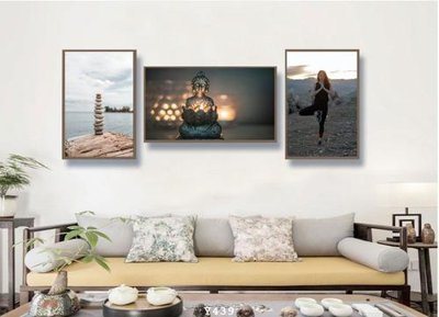 File gốc File tranh treo phòng tập yoga Y439 (in lụa) cao cấp