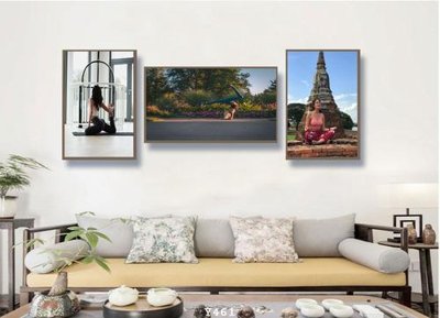 File in trần File tranh treo phòng tập yoga Y461 (bản gốc) hoa văn