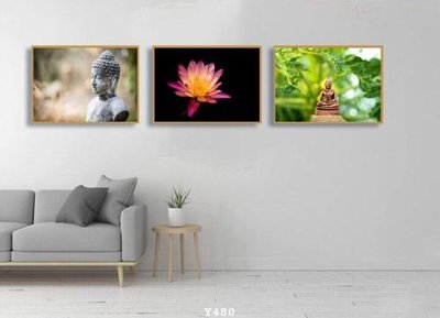 File gốc File tranh treo phòng tập yoga Y480 (in lụa) cao cấp