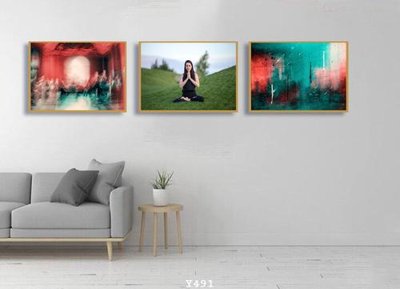 File ảnh File tranh treo phòng tập yoga Y491 (gốc) in standee