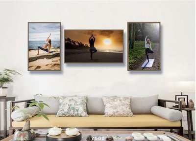 File gốc File tranh treo phòng tập yoga Y500 (in lụa) chi tiết cao