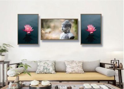 Tải file File tranh treo phòng tập yoga Y530 (gốc) chủ đề hoa sen