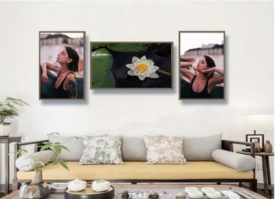 File gốc File tranh treo phòng tập yoga Y542 (chuẩn màu) cho in offset