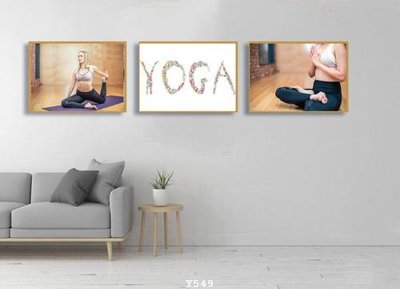 File gốc in ấn File tranh treo phòng tập yoga Y549 chất lượng vượt trội