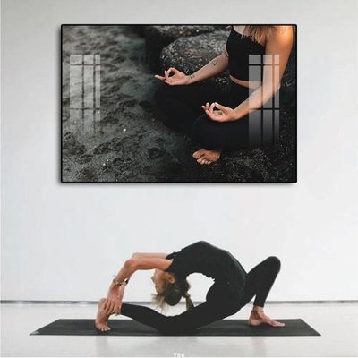 File in lụa File tranh treo phòng tập yoga Y86 (tân cổ điển) File tranh treo phòng tập yoga Y86