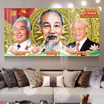 File PSD File in tranh bác trọng bác giáp bác hồ 3 vị vĩ nhân nước việt nam thietke 184 (gốc) cho in quảng cáo