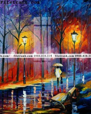 Tải file tranh ve tay son dau nhieu mau tuyet dep 4137 (gốc) in nhanh