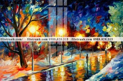 File gốc tranh ve tay son dau nhieu mau tuyet dep 4150 (vector) cho in ấn