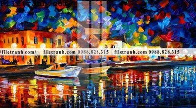 Download file gốc tranh ve tay son dau nhieu mau tuyet dep 4161 (in mica) 3D