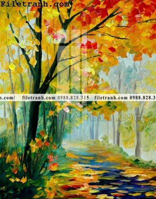 Tải file tranh ve tay son dau nhieu mau tuyet dep 4173 (PSD) cho in tranh 3D