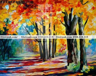 Chi tiết file ảnh tranh ve tay son dau nhieu mau tuyet dep 4182 sắc nét