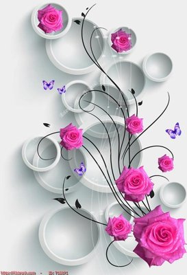 File tranh gốc File in tủ nhựa TU5071 (sắc nét từng chi tiết)