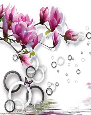 File tranh File in tủ nhựa TU5436 (gốc) chủ đề tĩnh vật