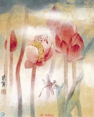 File tranh File in tủ nhựa TU5512 (bản gốc) in lụa 5D