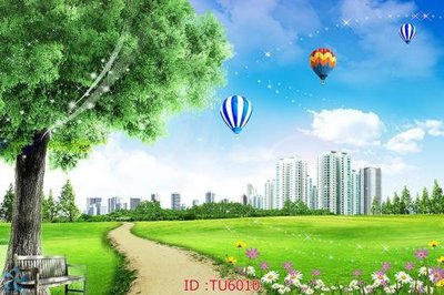 File in trần File in tủ nhựa TU6010 (bản gốc) phong cảnh