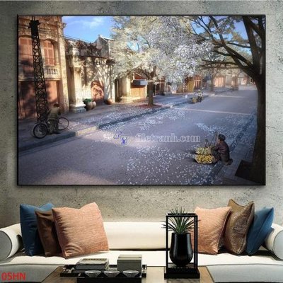 File tranh File tranh hà nội xưa 05HN (bản gốc) in canvas