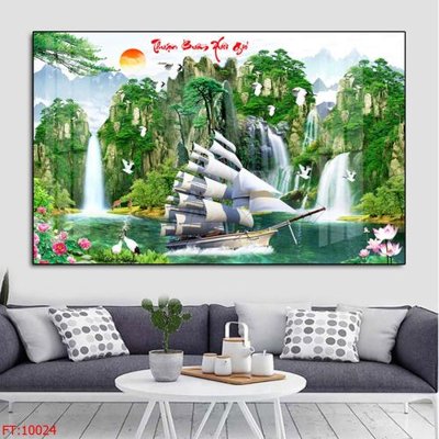 File tranh File tranh phong thủy 10024 (file gốc) chuẩn màu in