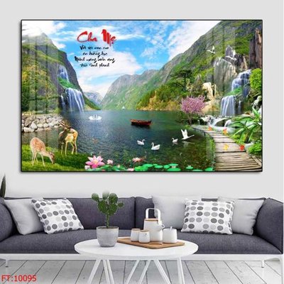 File tranh gốc PSD File tranh phong thủy 10095 còn nguyên layer