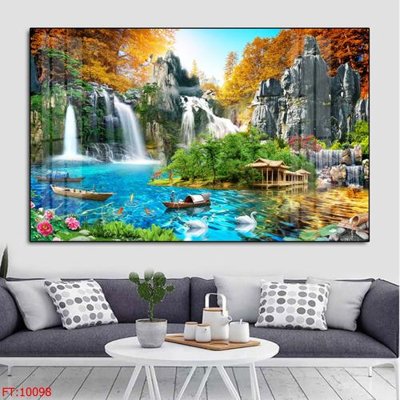 File tranh in tráng gương File tranh phong thủy 10098 (siêu nét)