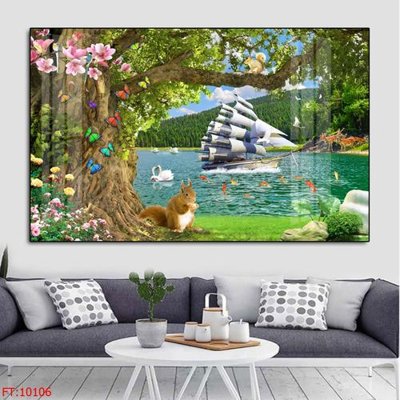 File gốc File tranh phong thủy 10106 (in mica) làm quà tặng