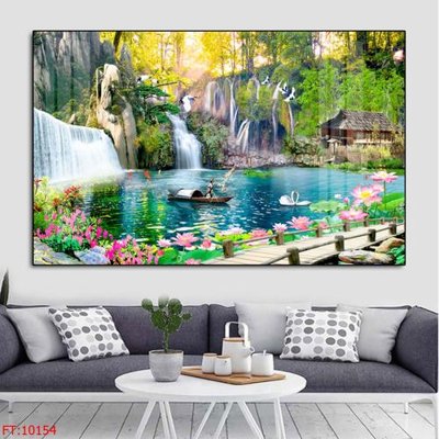 File gốc File tranh phong thủy 10154 (in tráng gương) ốp tường