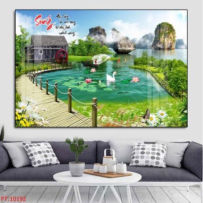 File in mica File tranh phong thủy 10192 (bản gốc) sắc sảo