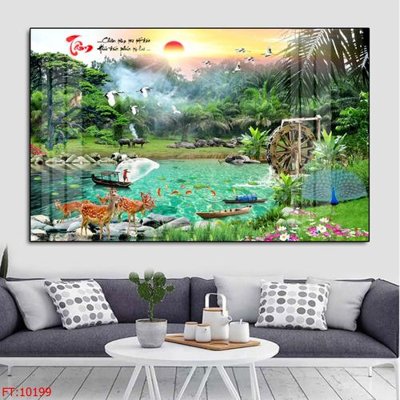 File gốc in ấn File tranh phong thủy 10199 độ phân giải cao