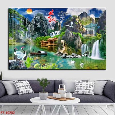 Tải file File tranh phong thủy 10202 (ảnh gốc) in tráng gương