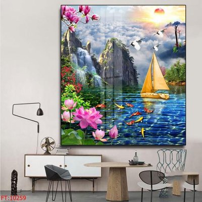 File gốc File tranh phong thủy 10259 (in lụa) trang trí tường