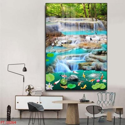 Download file gốc File tranh phong thủy 10264 (in lụa) hoa lá