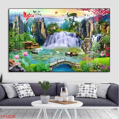 File in trần File tranh phong thủy 10270 (bản gốc 3D) sống động