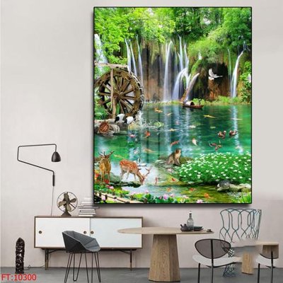 File PSD File tranh phong thủy 10300 (gốc) tách lớp chi tiết