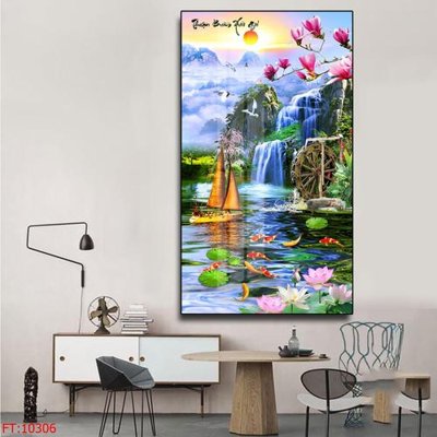 File PSD File tranh phong thủy 10306 (gốc) tách lớp chi tiết