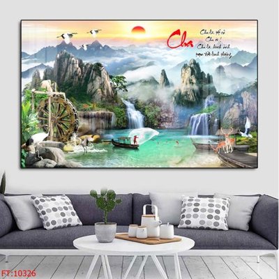 File gốc File tranh phong thủy 10326 (in lụa) hoa văn cổ điển