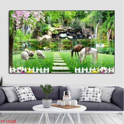 Hình ảnh file gốc File tranh phong thủy 10328 cho in UV