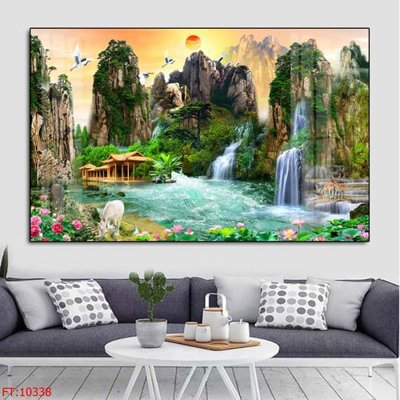 File tranh File tranh phong thủy 10338 (file gốc) chủ đề phong thủy