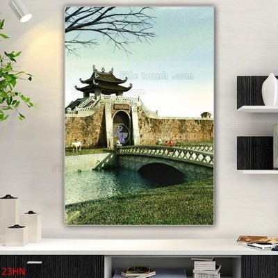 File in mica File tranh hà nội xưa 23HN (ảnh gốc) đẹp