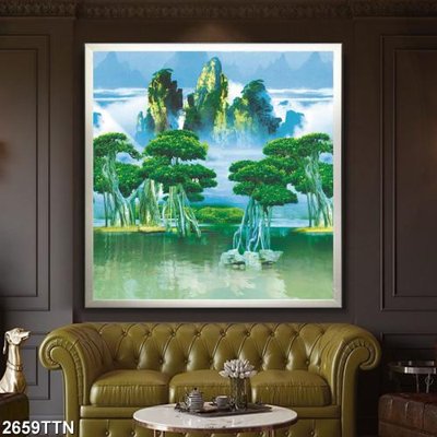 Tải file Tranh sơn thủy thác nước 2659TTN (ảnh gốc) file TIFF