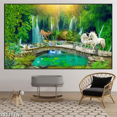 Download file gốc Tranh sơn thủy thác nước 2811TTN (in mica) logo