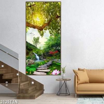 File gốc Tranh sơn thủy thác nước 3135TTN (phong cách) châu Âu