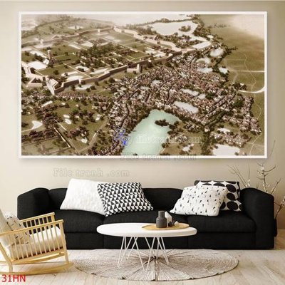 File PSD File tranh hà nội xưa 31HN (bản gốc) độ phân giải cao