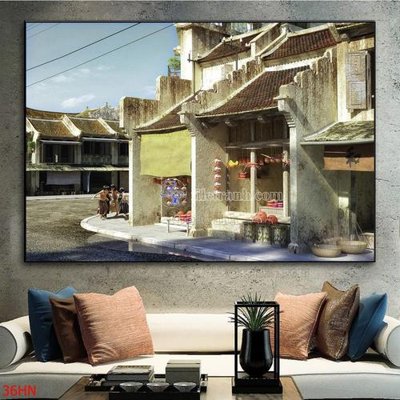 File tranh in mica File tranh hà nội xưa 36HN (độ phân giải cao)