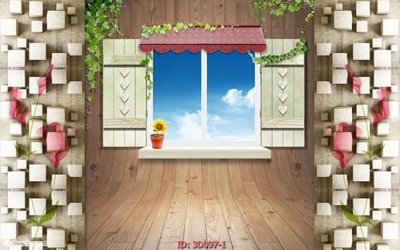 File in trần Tường nền 3D hiện đại 3D97 (bản gốc) bầu trời