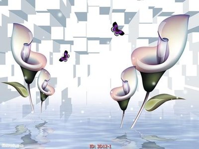 Download file Tường nền 3D hiện đại 3D12 (gốc) in mica ốp bếp