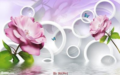 File tranh Tường nền 3D hiện đại 3D174 (gốc) chủ đề trẻ em