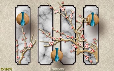 File in ấn chuyên nghiệp Tường nền 3D hiện đại 3D272 (file gốc)