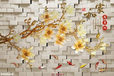 File gốc Tường nền 3D hiện đại 3D49 (AI/EPS) cho in ấn