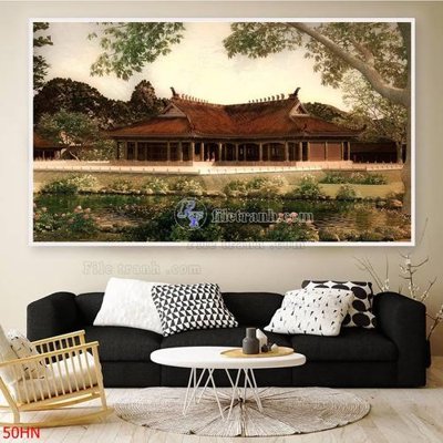 Hình ảnh file gốc File tranh hà nội xưa 50HN cho in UV