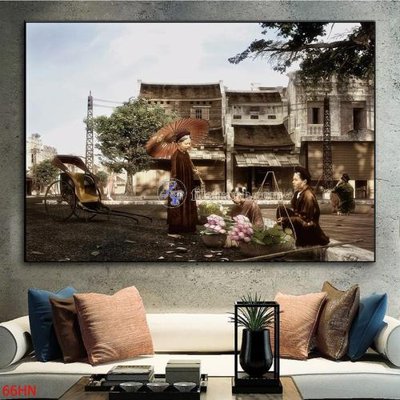 File in lụa File tranh hà nội xưa 66HN (phong cảnh) File tranh hà nội xưa 66HN